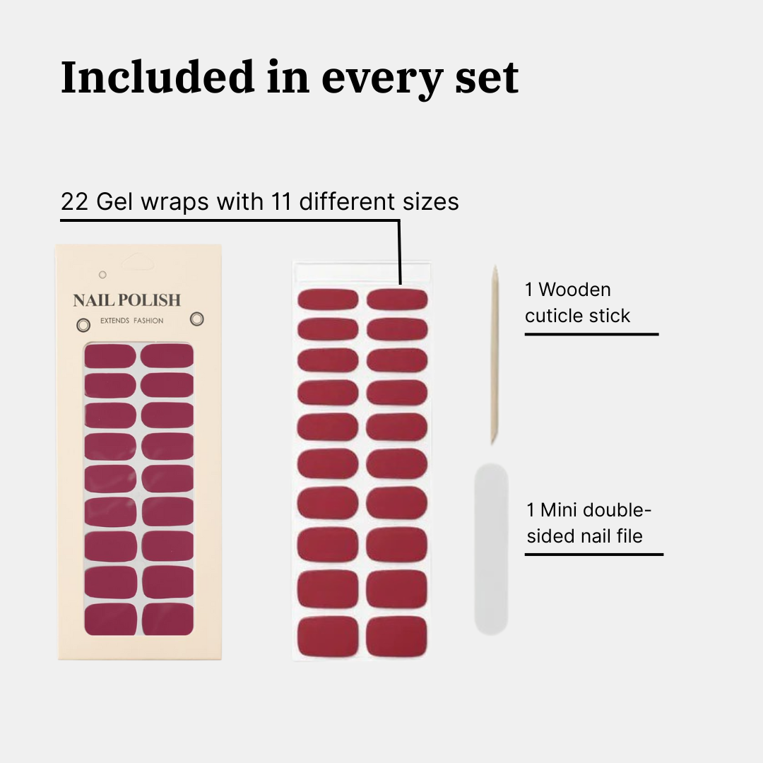 Kit de démarrage pour enveloppements d’ongles en gel